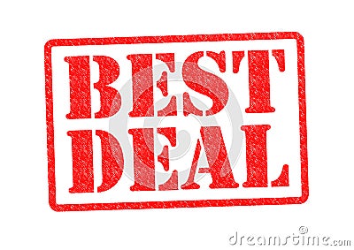 BEST DEAL Stock Photo