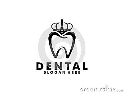 King Dental logo, Crown or Royal Dental logo vector., dental clinic logo design inspiration Vector Illustration