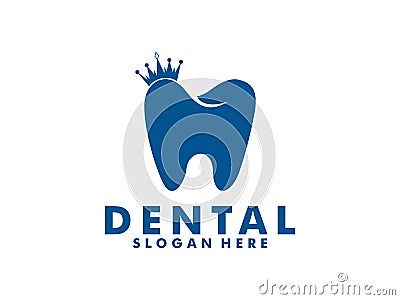 King Dental logo, Crown or Royal Dental logo vector., dental clinic logo design inspiration Vector Illustration