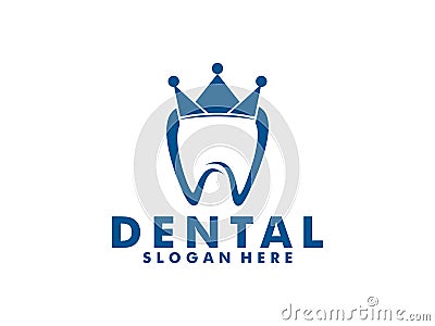 King Dental logo, Crown or Royal Dental logo vector., dental clinic logo design inspiration Vector Illustration