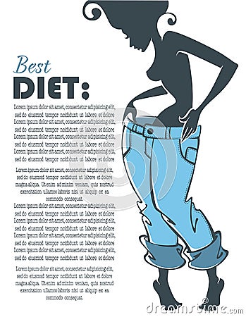 Best diet Vector Illustration