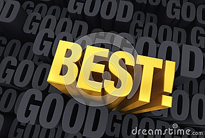 The Best Emerges Stock Photo