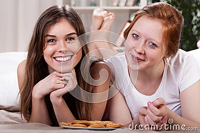 Best friend evening Stock Photo