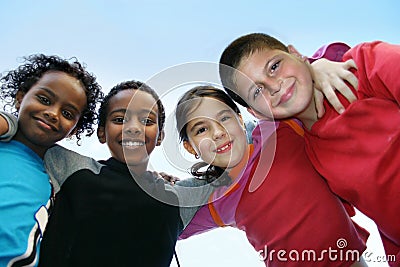 Best friends group Stock Photo