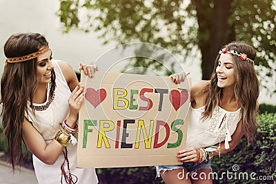 Best friends Stock Photo