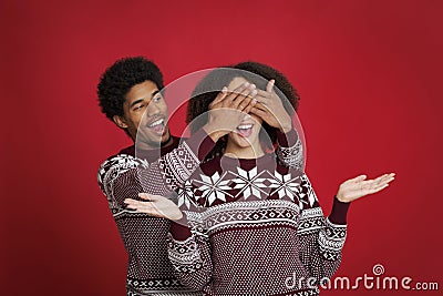 Best gift for Xmas and pleasant surprise Stock Photo
