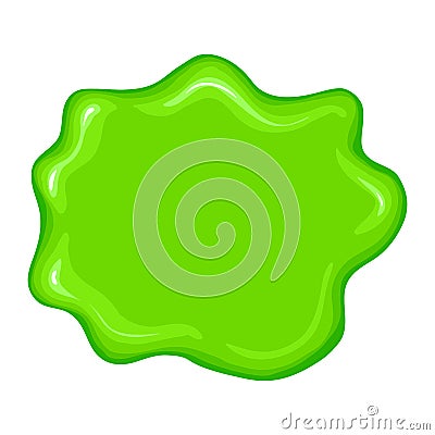 Best green slime sign Vector Illustration