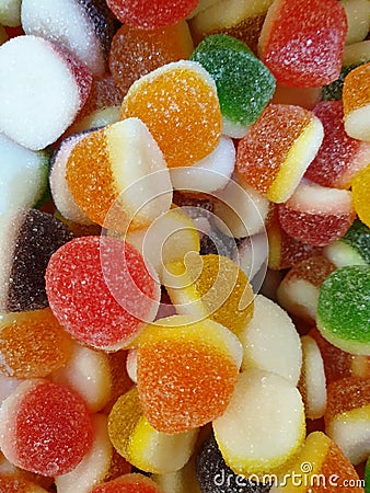 the best homemade fruit jellies candy Stock Photo