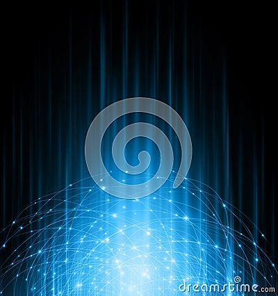 Best Internet Concept of global business.Technological background, symbols Wi-Fi, of the Internet, television, mobile Stock Photo