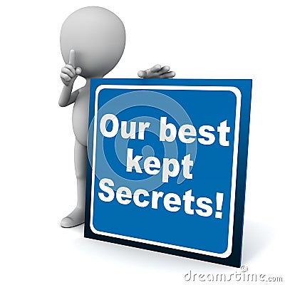 Best kept secrets Stock Photo