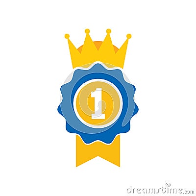 Best King Logo Icon Design Vector Illustration