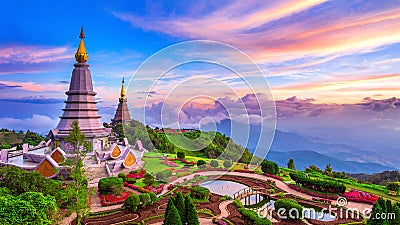 The best of landscape in Chiang mai. Stock Photo