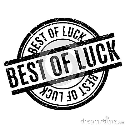 Best Of Luck rubber stamp Stock Photo