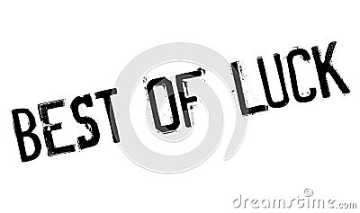 Best Of Luck rubber stamp Stock Photo