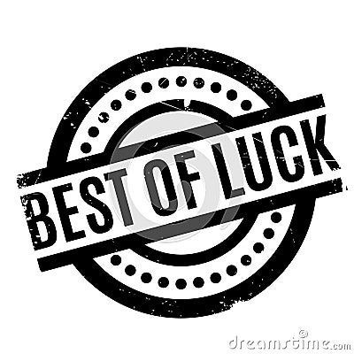 Best Of Luck rubber stamp Stock Photo