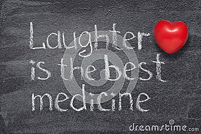 Best medicine proverb heart Stock Photo