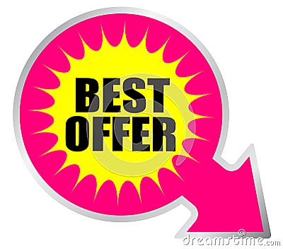 Best offer icon Vector Illustration