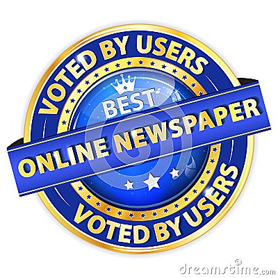 Best Online Newspaper. Voted by Users. Stock Photo