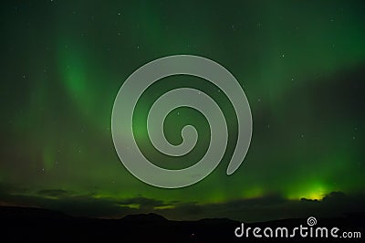 Best place see aurora borealis. Nature miracles. Aurora dark sky. Amazing nature phenomena. When is best time to see Stock Photo