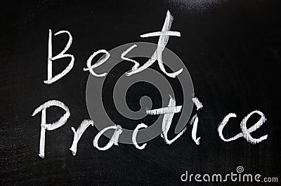Best practice Stock Photo