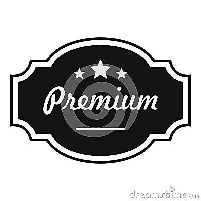 Best premium label icon, simple style. Cartoon Illustration