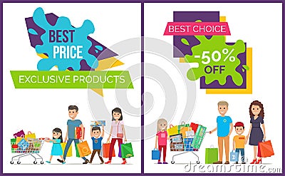 Best Price and Choice Promo Vector Illustration Vector Illustration