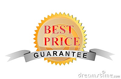 Best price guarantee seal Stock Photo