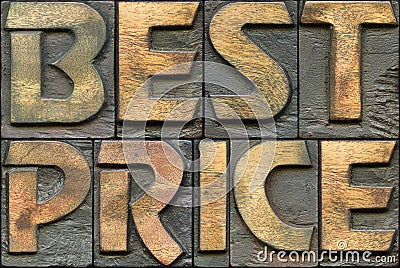 best price wooden letterpress Stock Photo