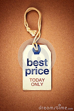 Best Price Today Only Vintage Tag Label Stock Photo