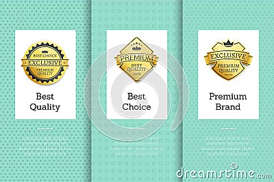 Best Quality Choice Labels Set Vector Illustration Vector Illustration