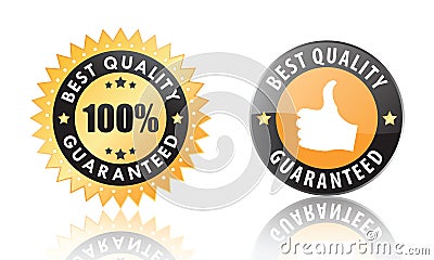 Best quality labels Vector Illustration