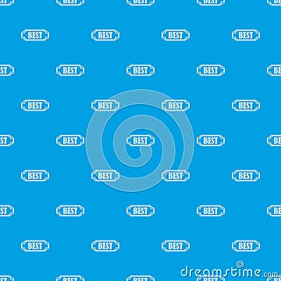 Best rectangle label pattern seamless blue Vector Illustration