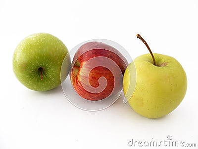 Best red green and yellow apple pictures for healthy life Stock Photo