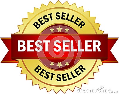 Best seller seal Vector Illustration