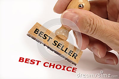 Best seller Bestseller stamp Stock Photo