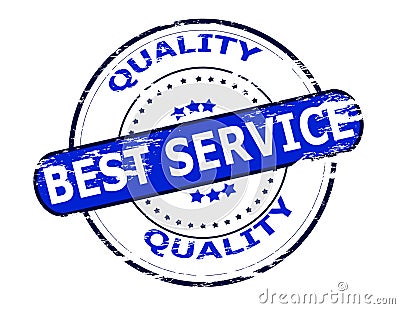 Best service and quality Cartoon Illustration