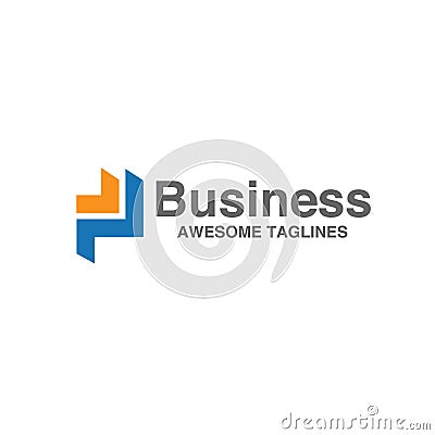 Best simple Letter P logo vector illustration for business template Vector Illustration