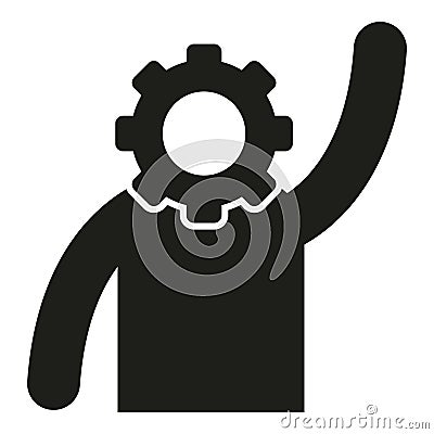 Best tech realization icon simple vector. Goal vision Vector Illustration