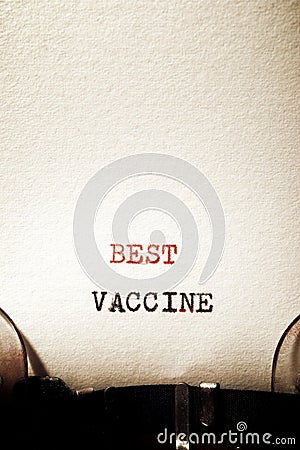 Best vaccine phrase Stock Photo