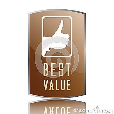 Best value label Vector Illustration
