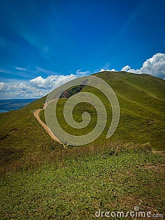 Best View Holbung Hill in North Sumatera, Indonesia Stock Photo