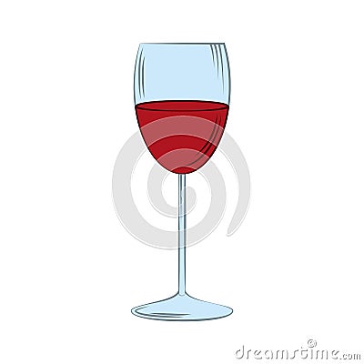 Best wine cup glass Vector Illustration