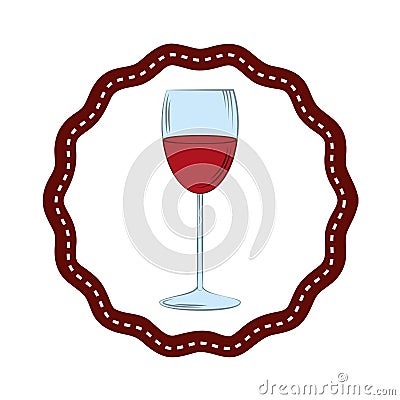 Best wine cup glass Vector Illustration