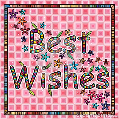 Best Wishes Vector Illustration