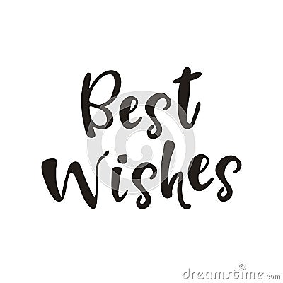Best wishes Vector Illustration
