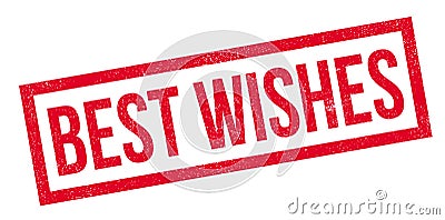 Best Wishes rubber stamp Stock Photo