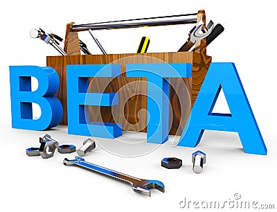 Beta Software Means Test Freeware And Develop Stock Photo
