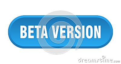 beta version button Vector Illustration