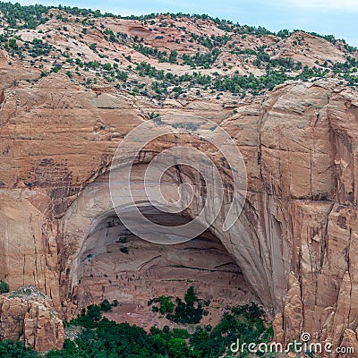 Betatakin Cliff Dwelling in Navajo National Monument Stock Photo