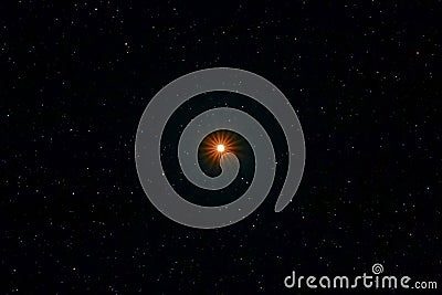 Betelgeuse Star, Starry Sky, Next Supernova, Alpha Orion, Orion constellation Stock Photo